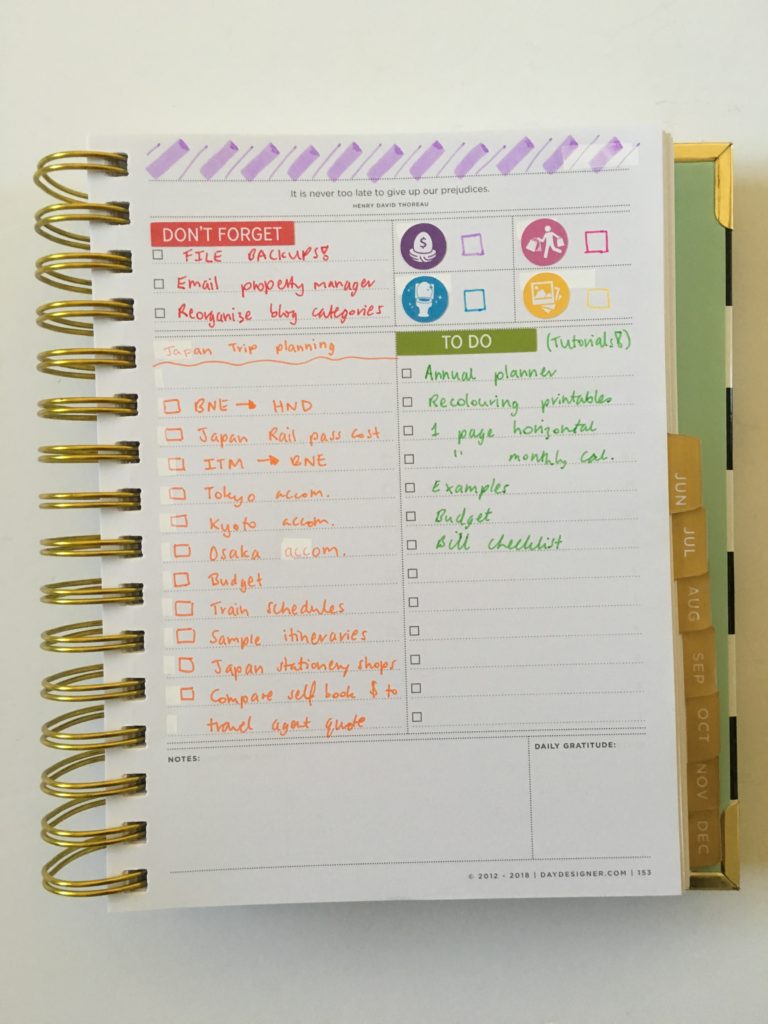 converting a daily planner day to a page into a weekly spread using functional planner stickers icons rainbow colorful color coding tips inspiration ideas layout highlighters