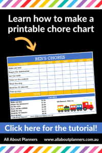 how to make a printable chore chart childrens responsibility chart microsoft excel tutorial video