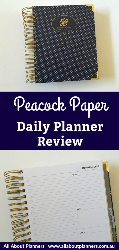 peacock paper daily planner review pros and cons video coil bound 1 page per day including weekend minimalist 5am start schedule