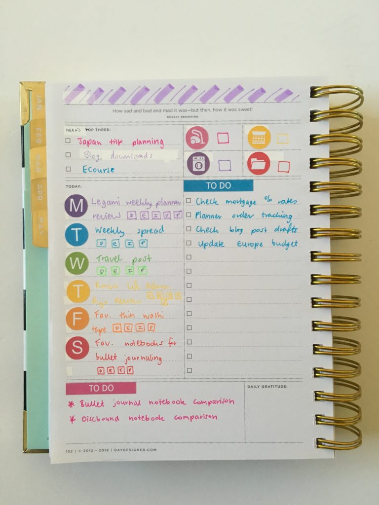 rainbow weekly spread daily planner to a weekly day designer whitney english review