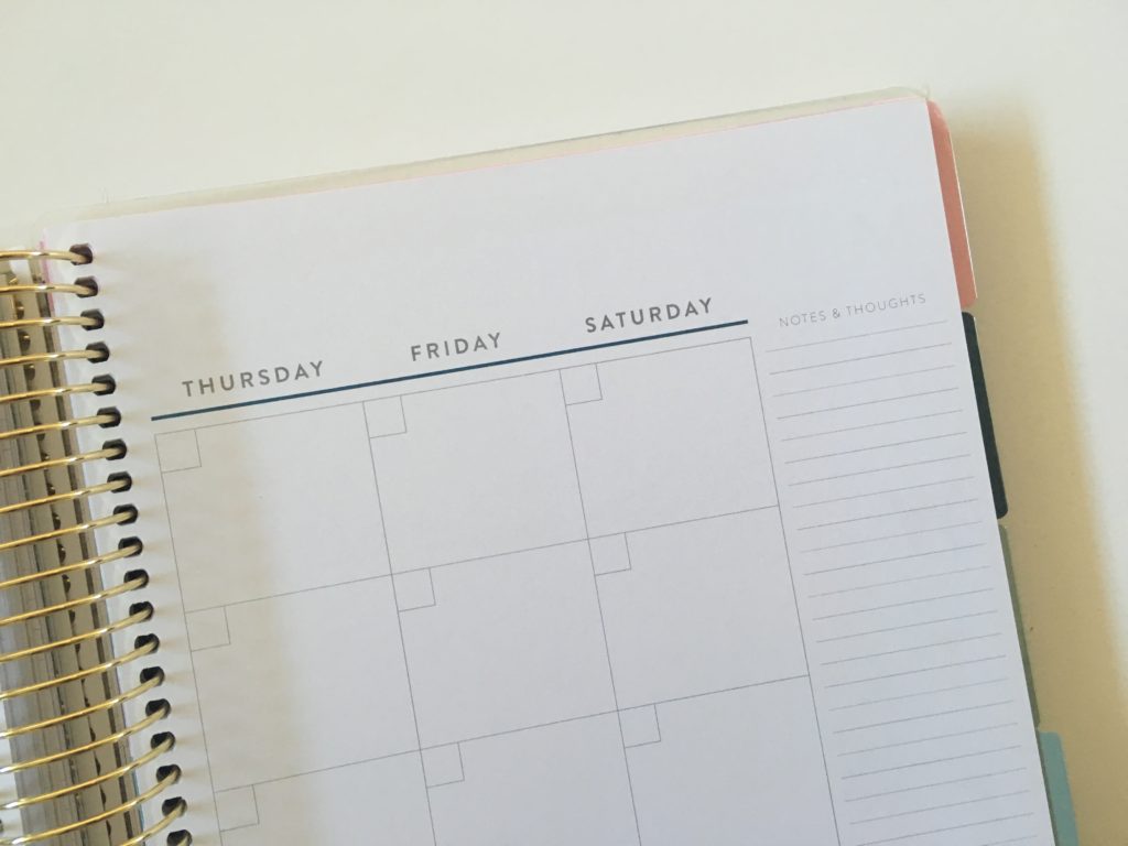 recollections monthly calendar in the budget planner
