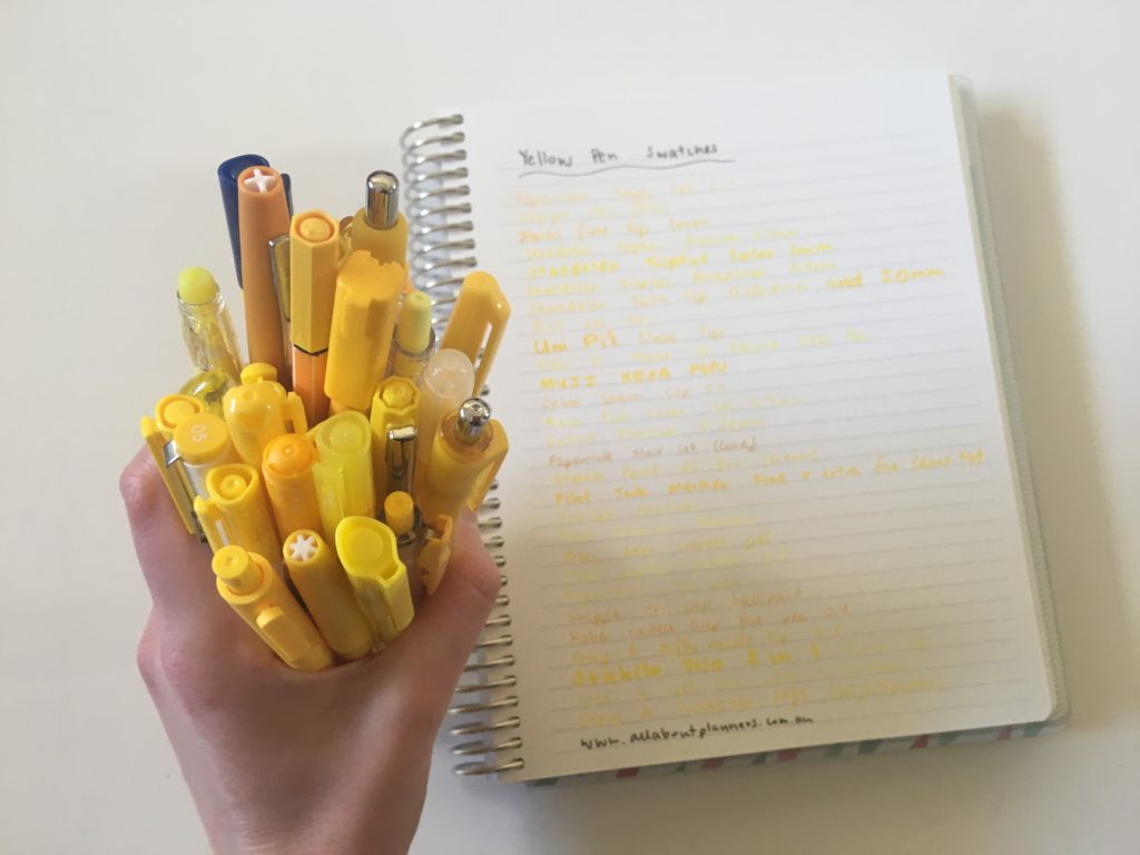 best yellow pens for planning favorite yellow pens for planning supplies ballpoint gel fine tip