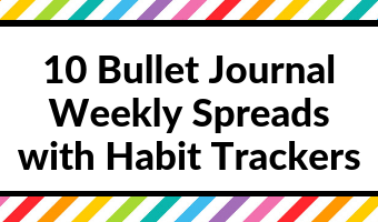 bullet journal weekly habit tracker spread layout ideas simple minimalist inspiration bujo tips all about planners