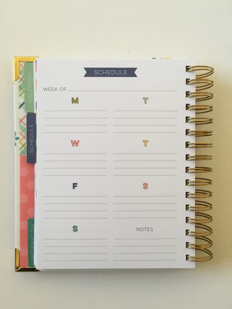 carpe diem weekly planner review home planner 1 page per week monday start lined simple minimalist