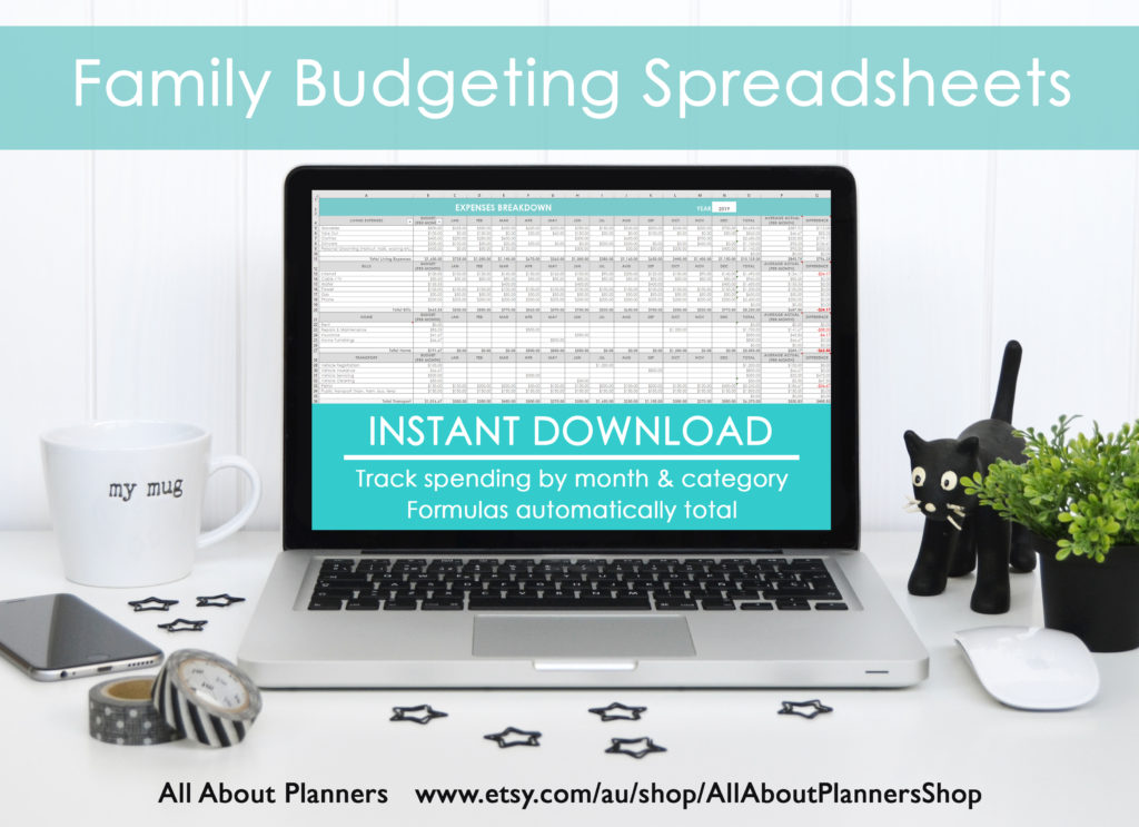 family budgeting spreadsheets for microsoft excel google sheets or numbers simple easy to use track income and expenses
