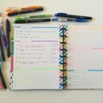10 Minute Rainbow Weekly Spread Using Highlighters (Bullet Journal)