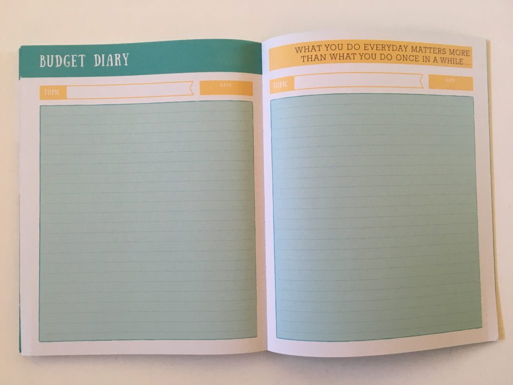 otto budget diary planner review undated