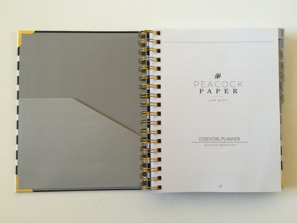 peacock paper essential planner horizontal review video pocket folder