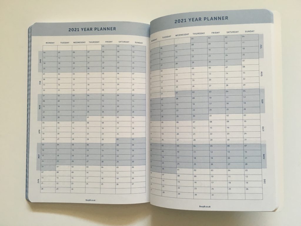 busy b weekly planner review horizontal planner monday start date blue weekly spreads only no monthly annual calendar yearly overview future log