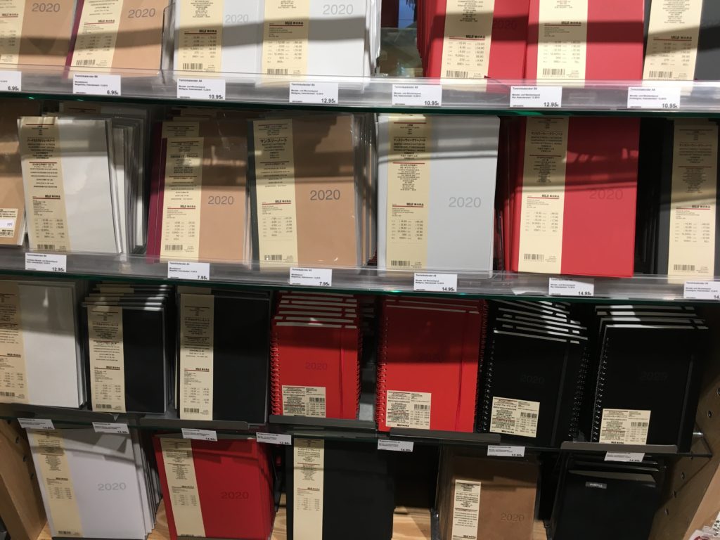 frankfurt muji store weekly planners best stationery shops in germany dated weekly planners