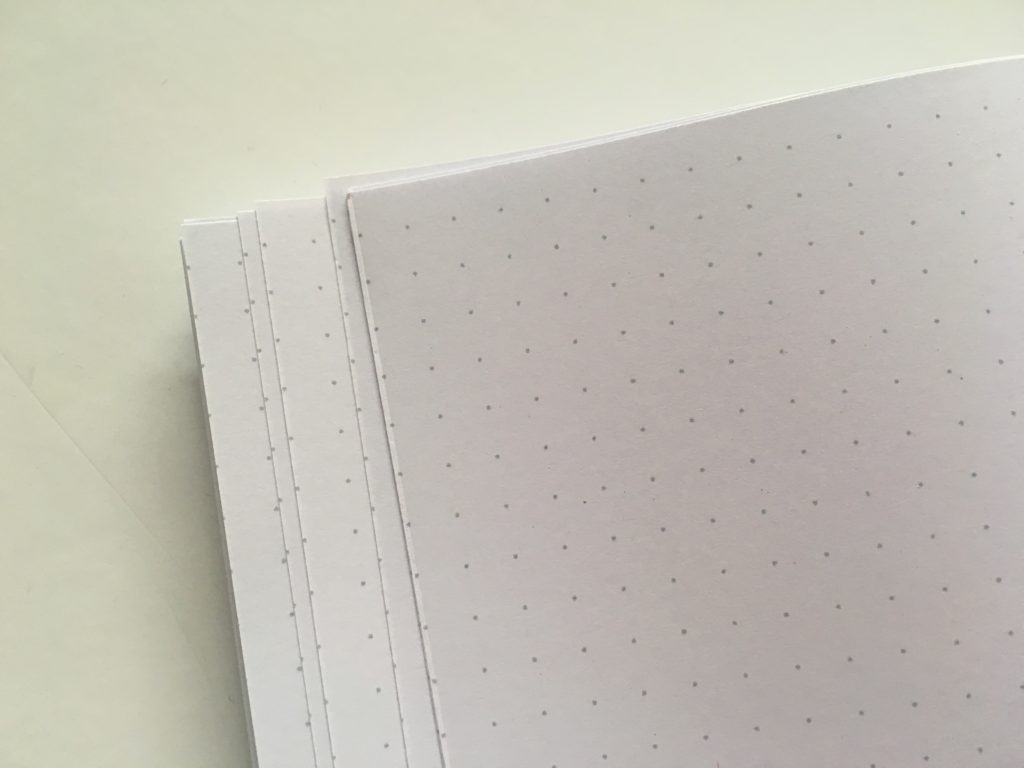 lisa maj dot grid notebook review bright white paper