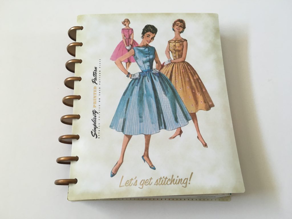 simplicity vintage weekly planner review undated discbound sewing patchwork quilting
