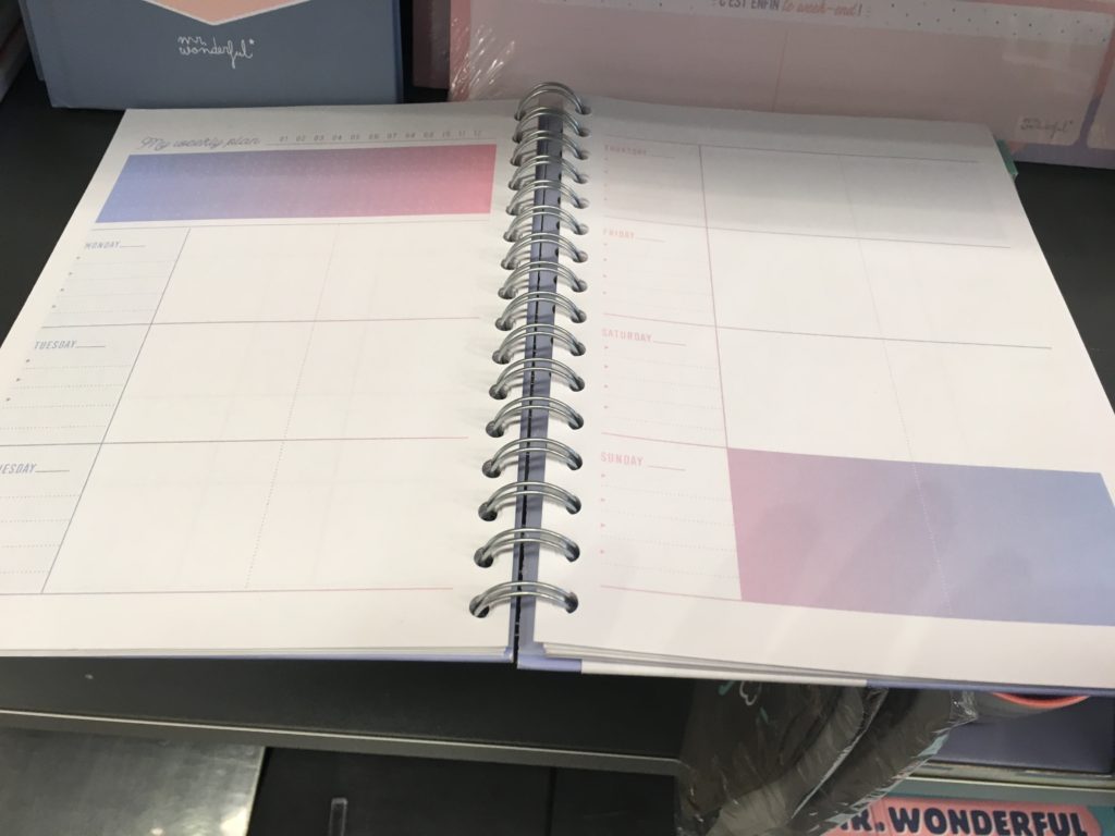 Papeterie NIAS brussels best stationery shops planner supplies discbound pens paper planners mr wonderful weekly planner horizontal monday start