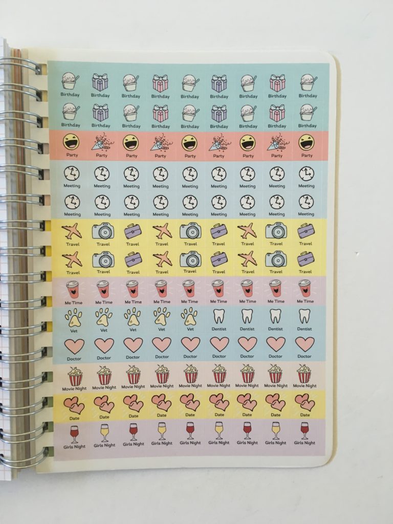amy knapp's very busy organizer weekly planner review icon planner stickers