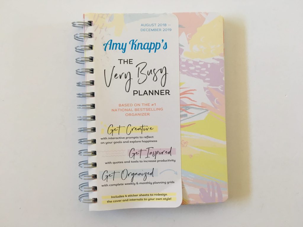 amy knapps very busy planner review horizontal simple spread colorful doodles sketches a5 page size amazon
