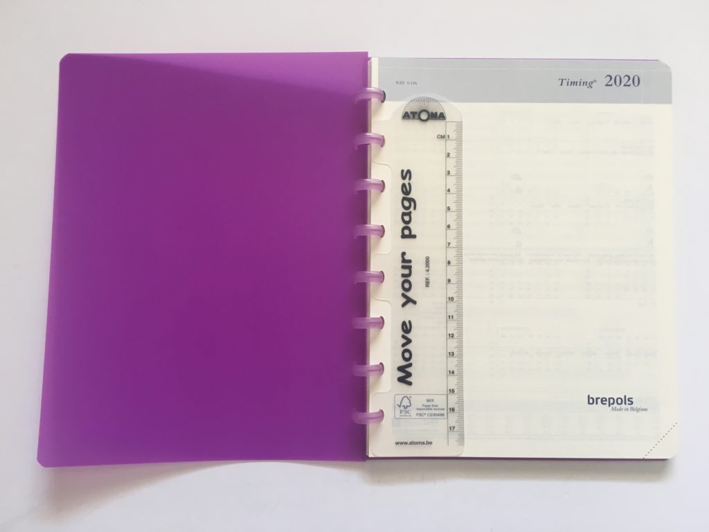 atoma discbound weekly planner review belgium softcover poly material built in bookmark
