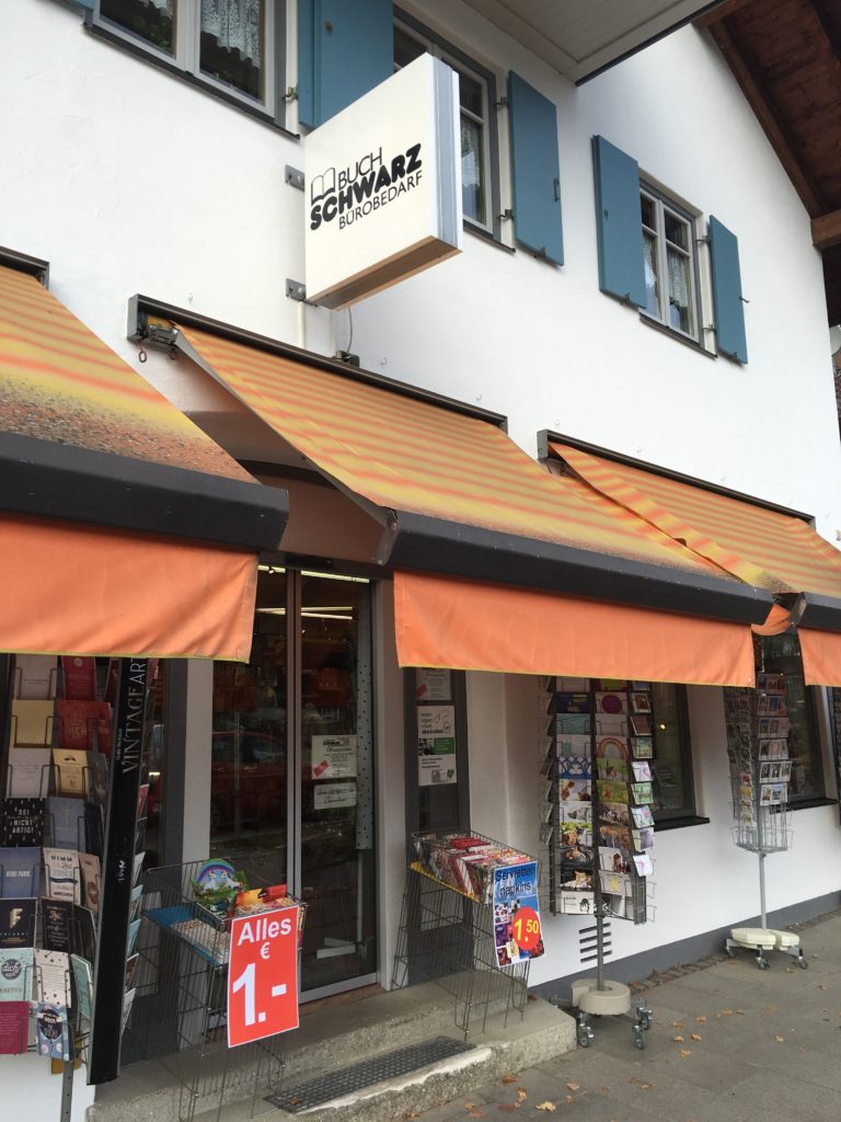 favorite stationery shops in Oberammergau bavaria germany recommendations for planner supplies Buch und Bürobedarf Schwarz Bookshop
