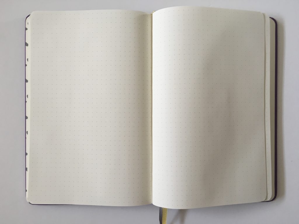modena dot grid notebook lay flat binding ivory paper 5mm dot grid spacing australian officeworks