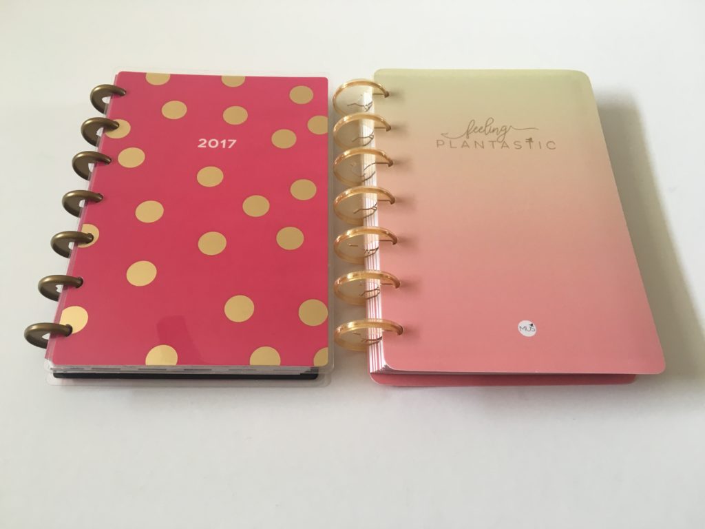 musboeken weekly planner review size comparison with happy planner mini page size discbound
