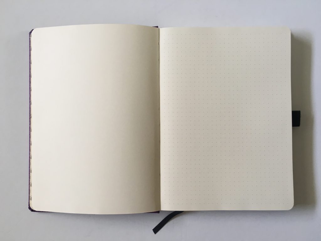 Dingbats dot grid notebook review bullet journal bujo smooth cream paper_03
