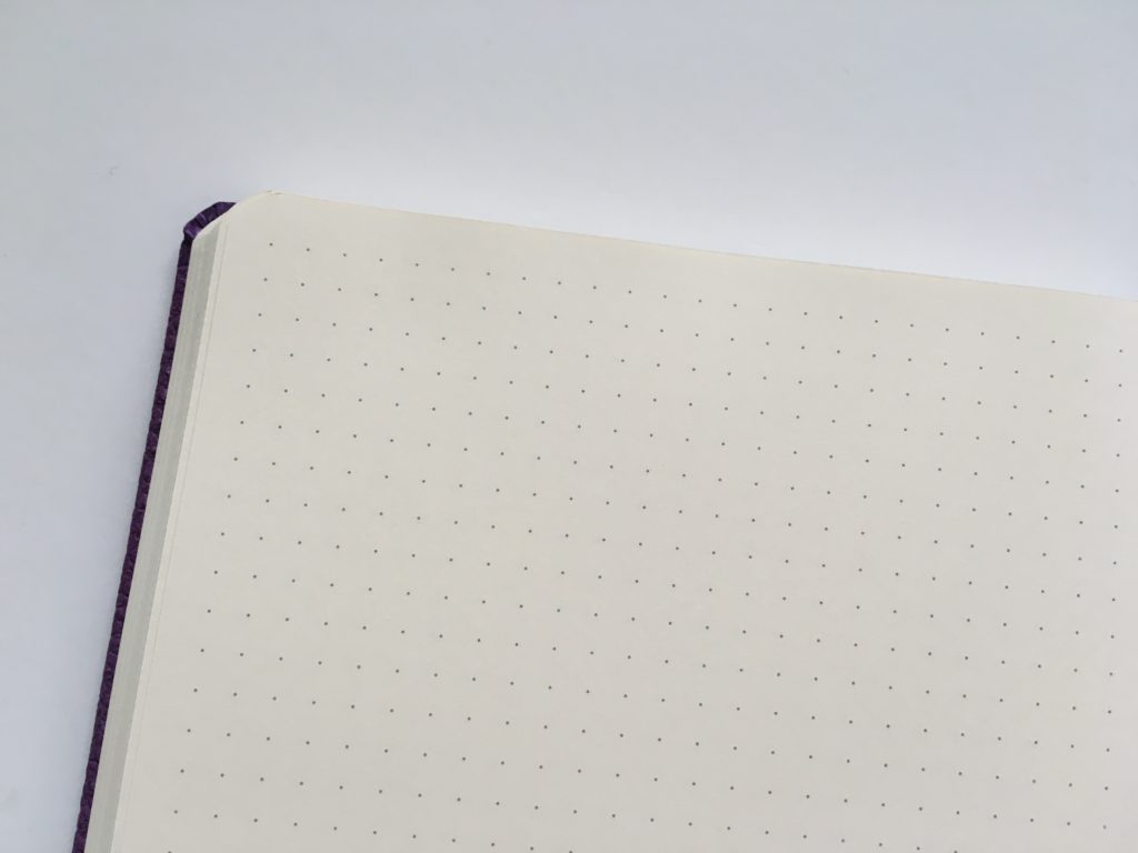 Dingbats dot grid notebook review bullet journal bujo smooth cream paper_10