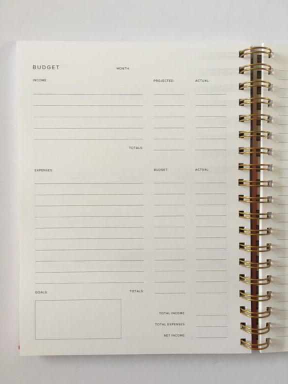 golden coil planner review custom weekly 2 page spread budget meal planning usa habit tracker goals wire bound monthly budget