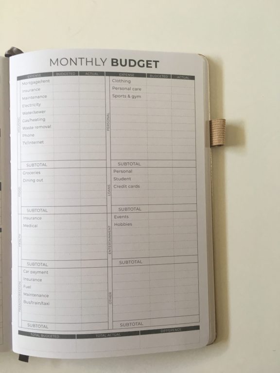 Clever fox budget planner review monthly pre-filled goals spending expenses tracker debt savings goals affordable minimalist video flipthrough pros and cons pen testing_05