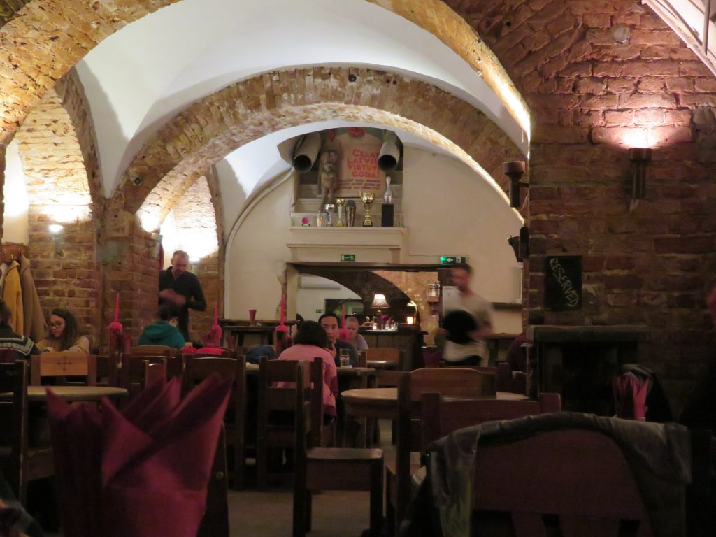 Folkklubs ALA pagrabs underground restaurant in riga latvia medieval themed best food restaurants places to eat recommended