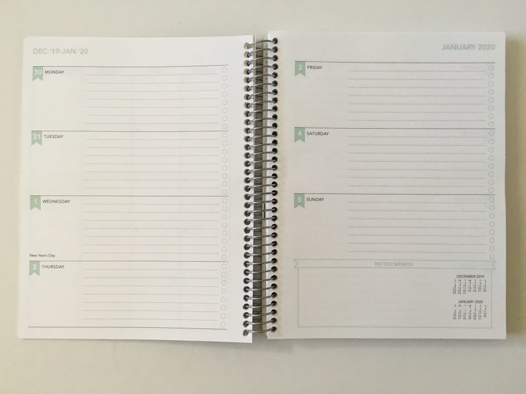 SHP Planner review horizontal weekly lined and unlined personalised custom cover simple minimalist colorful coil bound canadian alternative to plum paper erin condren_07