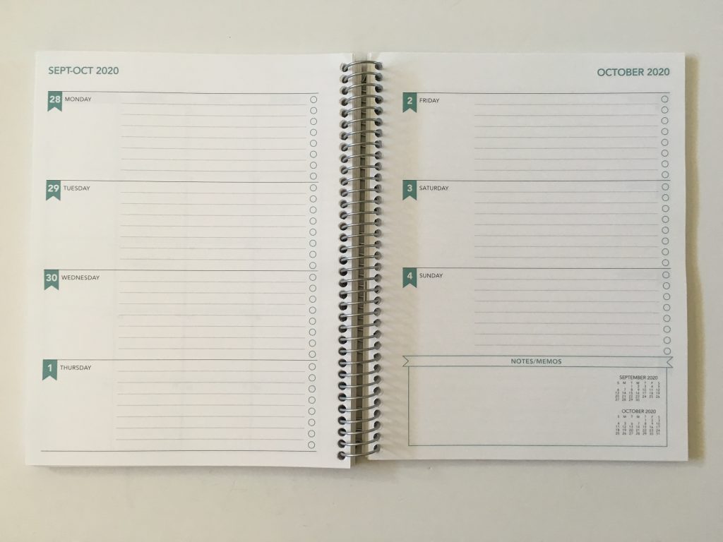 SHP Planner review horizontal weekly lined and unlined personalised custom cover simple minimalist colorful coil bound canadian alternative to plum paper erin condren_22