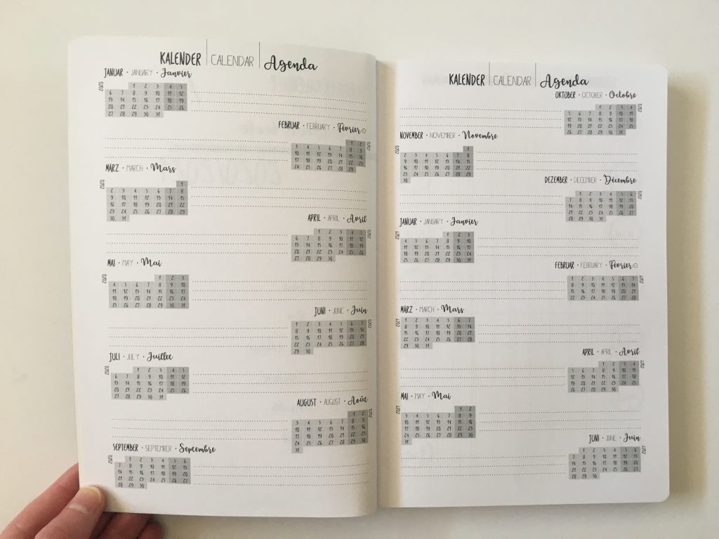TED online diary agenda planner cross bullet journal horizontal weekly monday start creative decorative minimalist dot grid exam germany_04