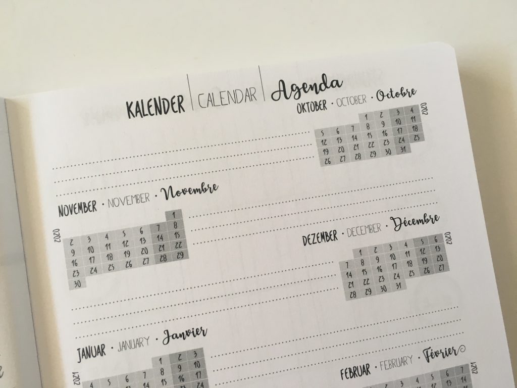TED online diary agenda planner cross bullet journal horizontal weekly monday start creative decorative minimalist dot grid exam germany_05