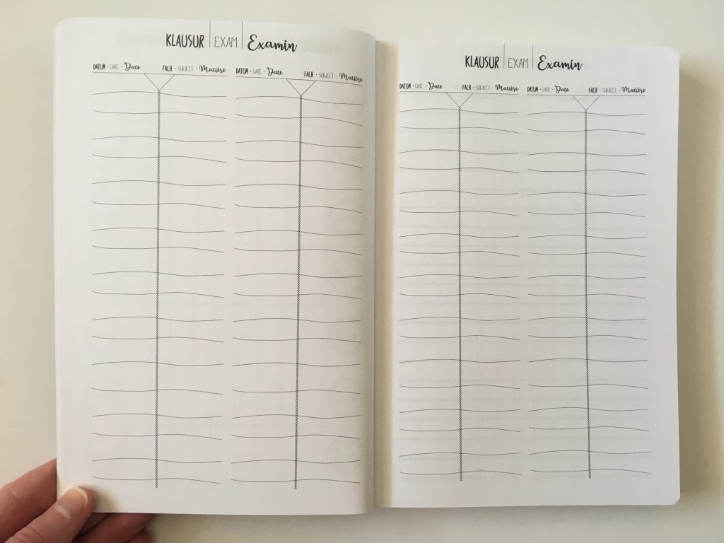 TED online diary agenda planner cross bullet journal horizontal weekly monday start creative decorative minimalist dot grid exam germany_07