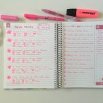 Pink Themed Weekly Spread in my Erin Condren Personalised Notebook