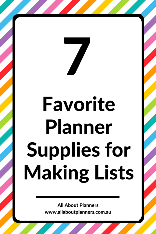 favorite planner supplies for making lists color coded to do list planning tips inspiration ideas all about planners tools stationery review