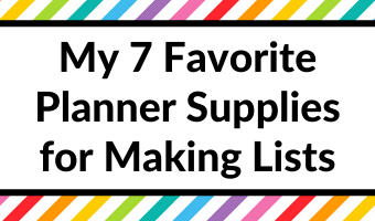 favorite planner supplies for making lists color coded to do list planning tips inspiration ideas all about planners