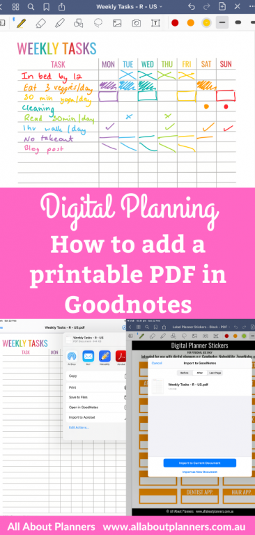 goodnotes digital how to add a printable pdf digital planning tips instructions step by step easy quick using any printable pdf weekly habit tracker