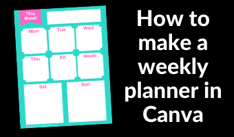how to make a weekly planner for free using canva tutorial video printable download all about planners simple quick esay software program