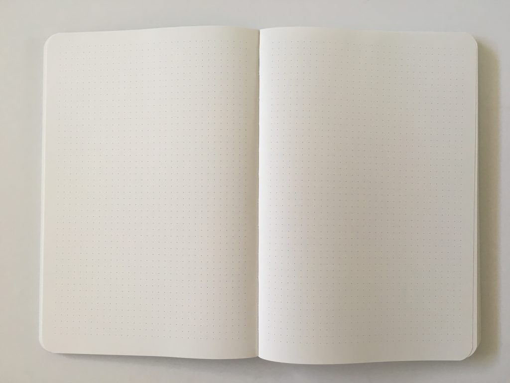 CEDON notebook review dot grid bullet journal bujo bright white paper europe planner 4mm dot grid sewn bound low flat_05