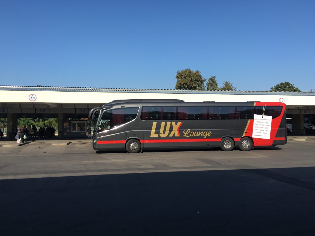 Vilnius bus station lux express bus