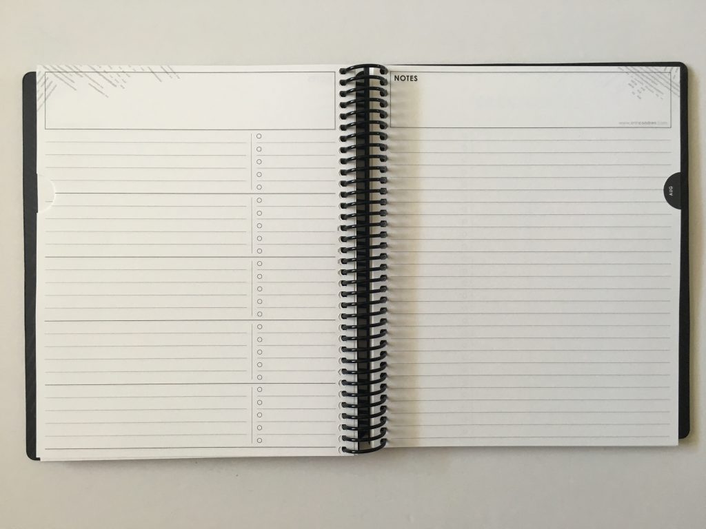 erin condren focused planner coil bound review video pros and cons pen testing video flipthrough monday week start horizontal lined writing space checklist_10