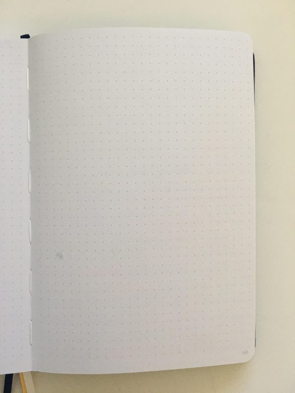 Tekukor dot grid notebook review 160 gsm thick paper no ghosting or bleed through highlighters pens stamps bright white paper cheaper alternative to archer and olive similar_06