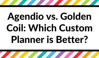 Agendio versus Golden Coil: Which custom personalised planner is best?