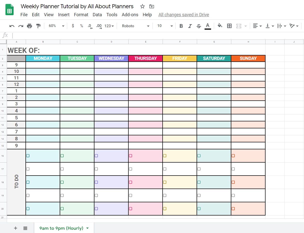 8 Weekly Planner Template Google Docs Perfect Template Ideas