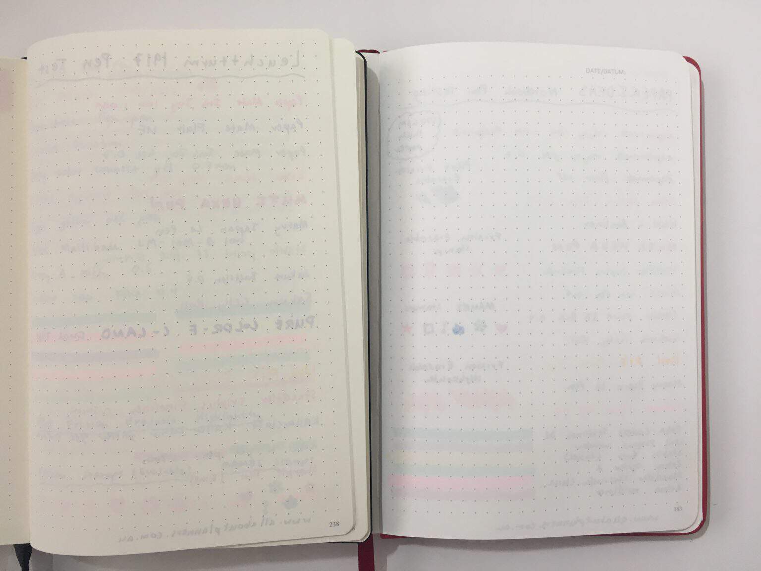 Paper Ideas Dot Grid Notebook Review & Pen Test (and comparison with ...