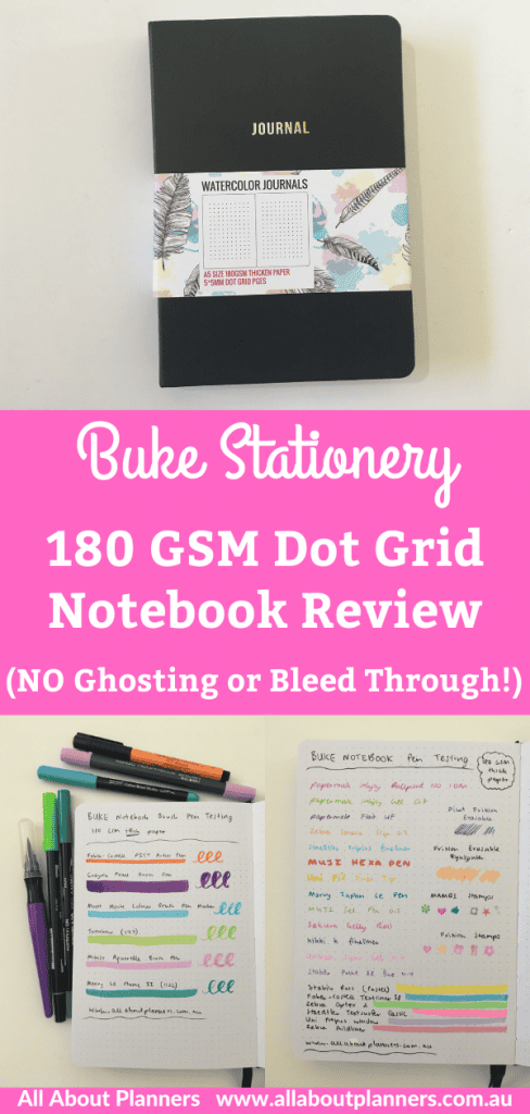 Buke Stationery Dot Grid Notebook Review (180 GSM thick paper – NO ...