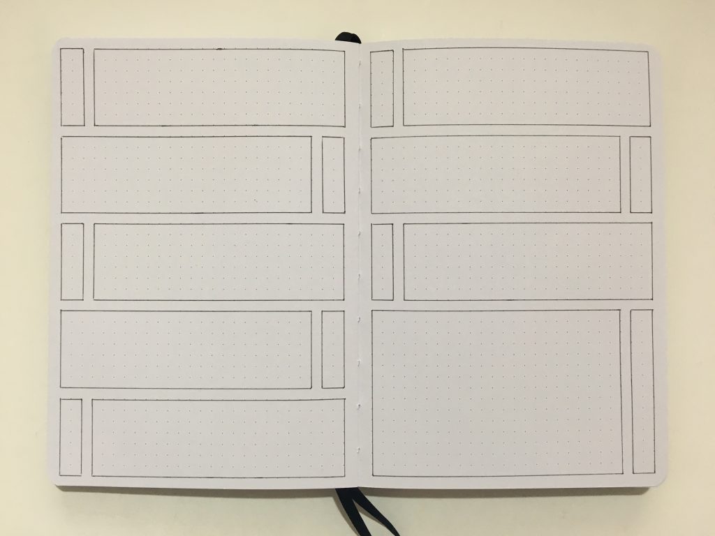 bullet journal minimalist spread horizontal simple quick easy lists projects before the pen bujo black pen only