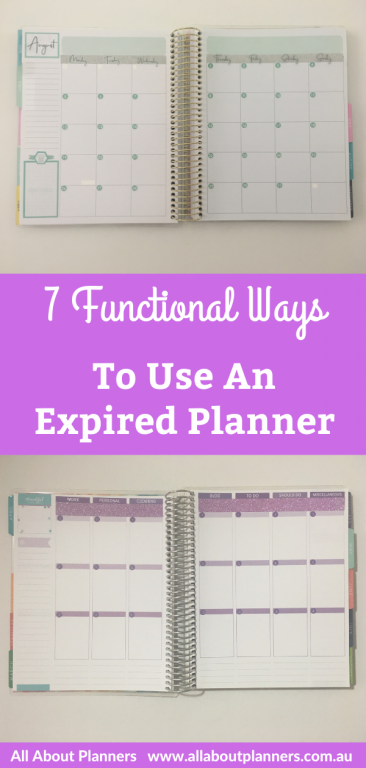 functional ways to use an expired planner weekly monthly spread tips ideas inspiration layouts bullet journaling