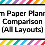 Plum Paper Planners Comparison (how to choose the right layout and add ons for you)