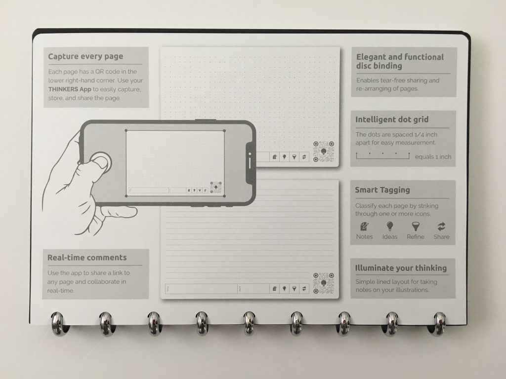 thinkers notebook dot grid lined bright white app student corporate discbound aluminium rings poly cover pros and cons review all about planners_16
